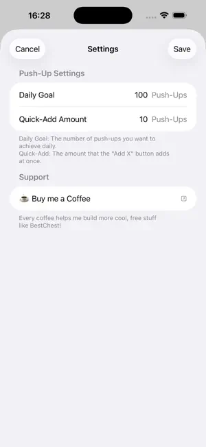 BestChest – Push‑Up Tracker screenshot 4
