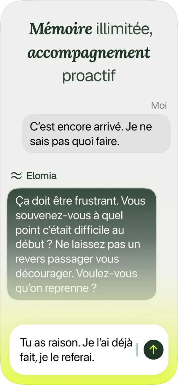 Screenshot #2 pour Elomia : Santé Mentale IA