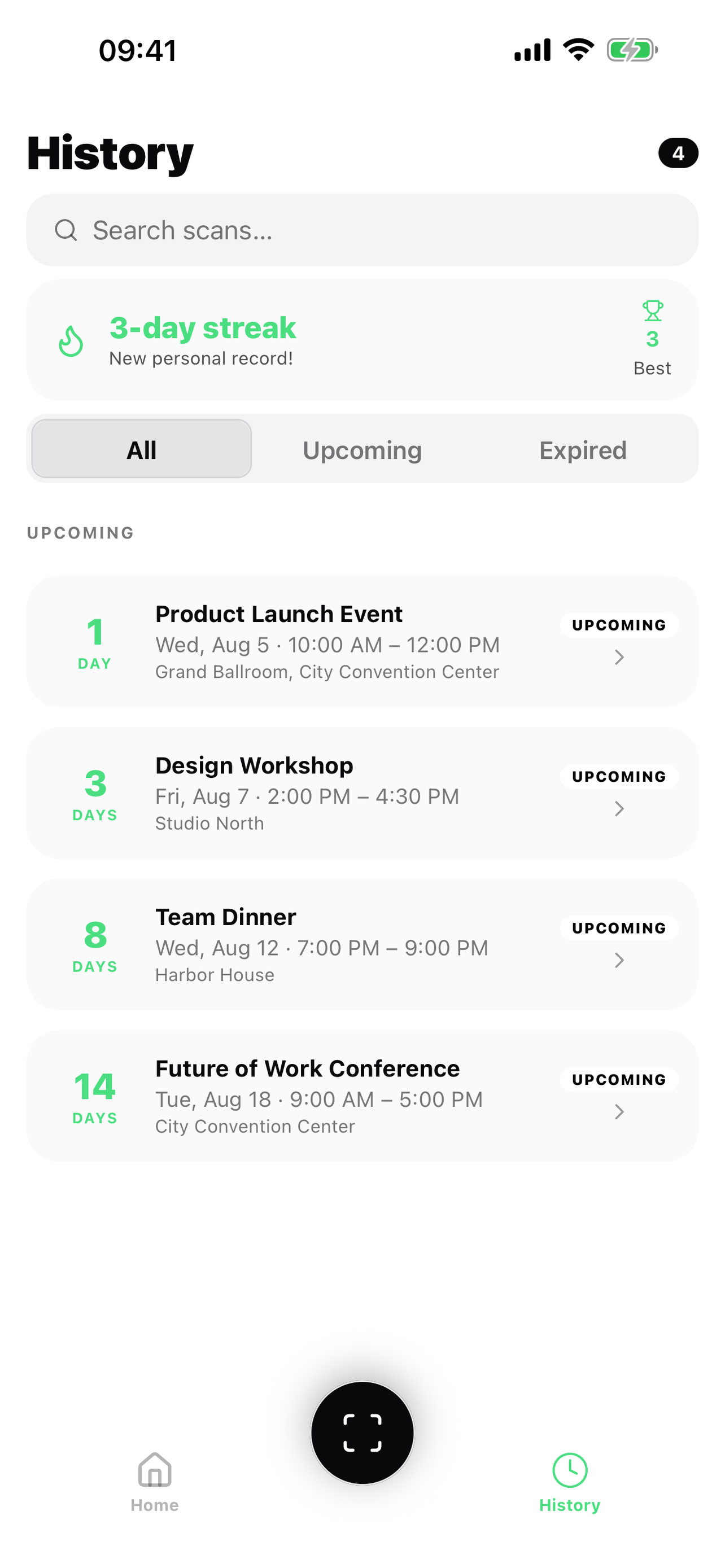 Flits: Screenshot to Calendar screenshot 5
