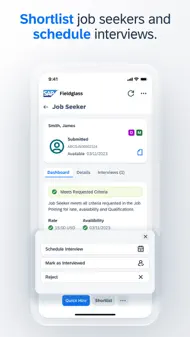 SAP Fieldglass Manager Hub iphone bilder 2