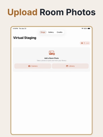 Virtual Staging AI Home Design iPad screenshot
