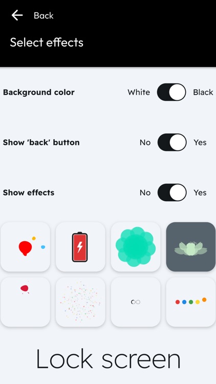 Screen lock - relax from noise