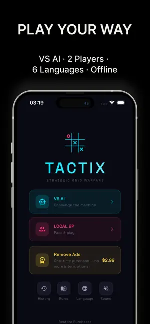 Tactix: Tic Tac Toe Strategy screenshot 2