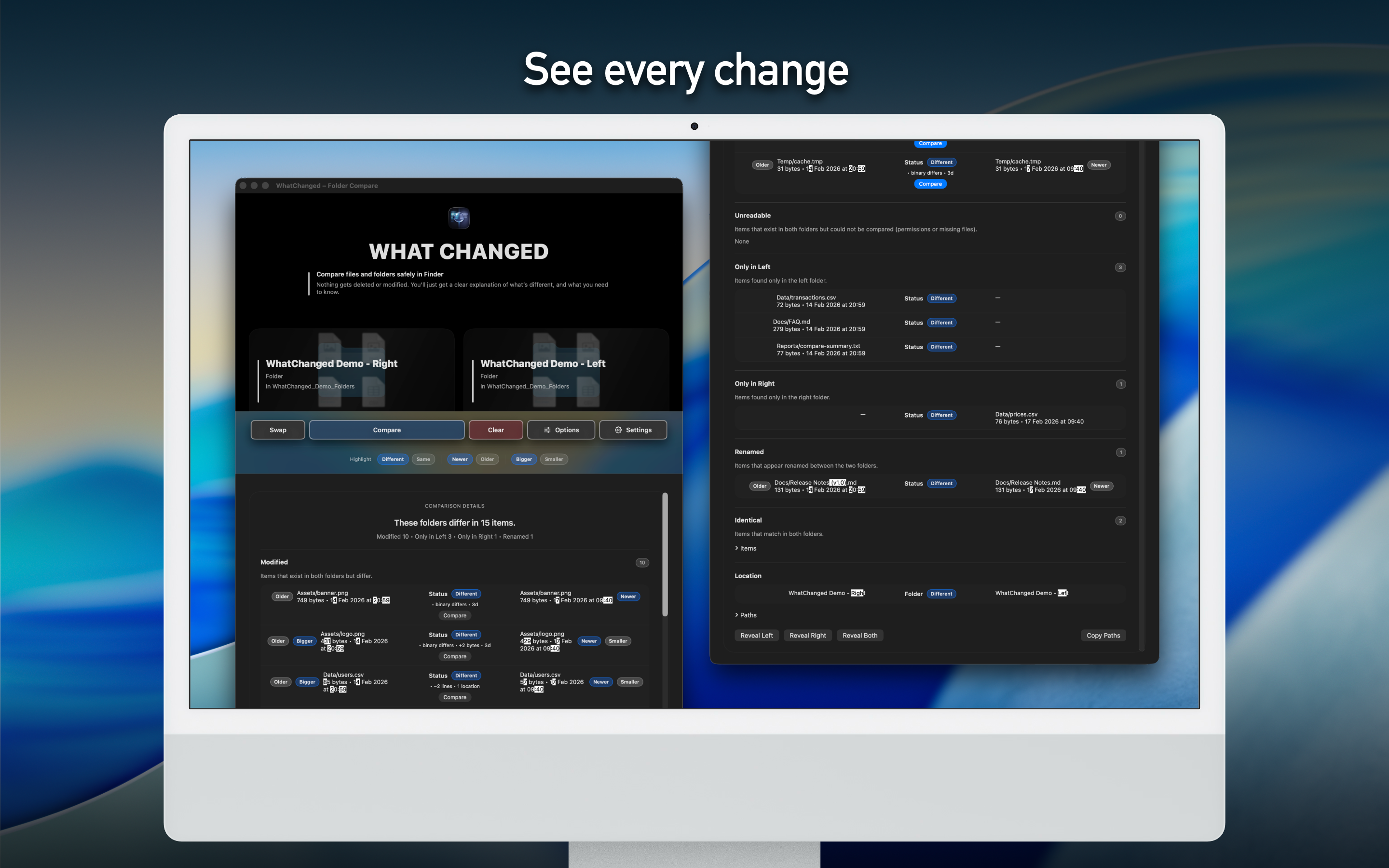 WhatChanged – Folder Compare