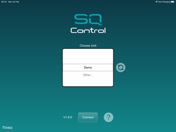 SQ Control iPad screenshot