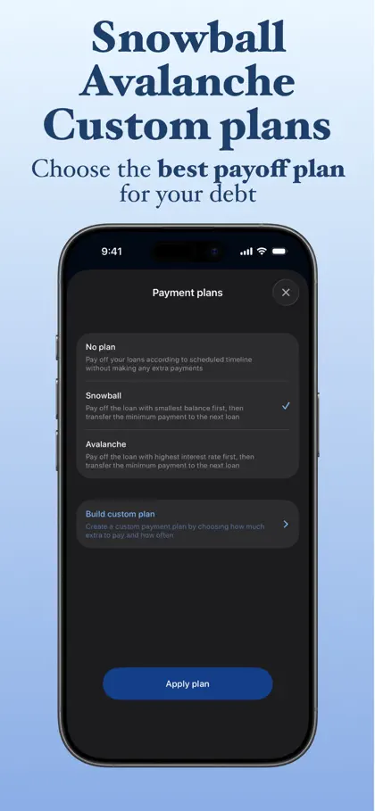 Screenshot 5 di 5 di Debt Payoff Planner - Snowball