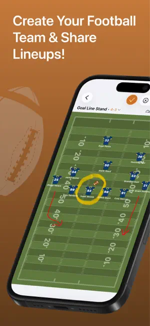 American Football Lineup Maker screenshot 1