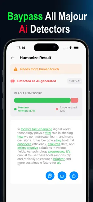 Humanize AI: Paraphrase Tools+ screenshot 2