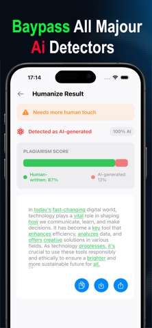 Humanize AI: Paraphrase Tools+ Screenshot 2 of 4