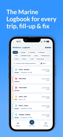 Marine Logbook: Boat & Sail iPhone screenshot