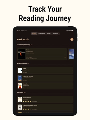 Bookmook: Reading Book Tracker iPad screenshot