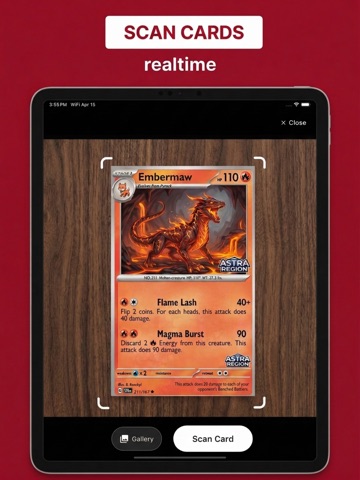 TCG Card Scanner Pokemon iPad screenshot
