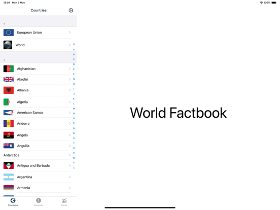 Screenshot #5 pour World Factbook Info 2025