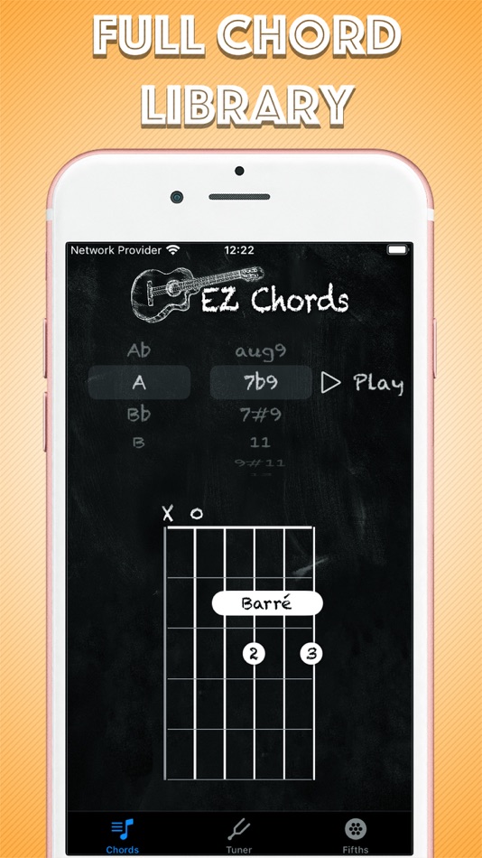 #1. EZ Chords Bank - Learn Guitar (iOS) Bởi: Mihai Ghiserel