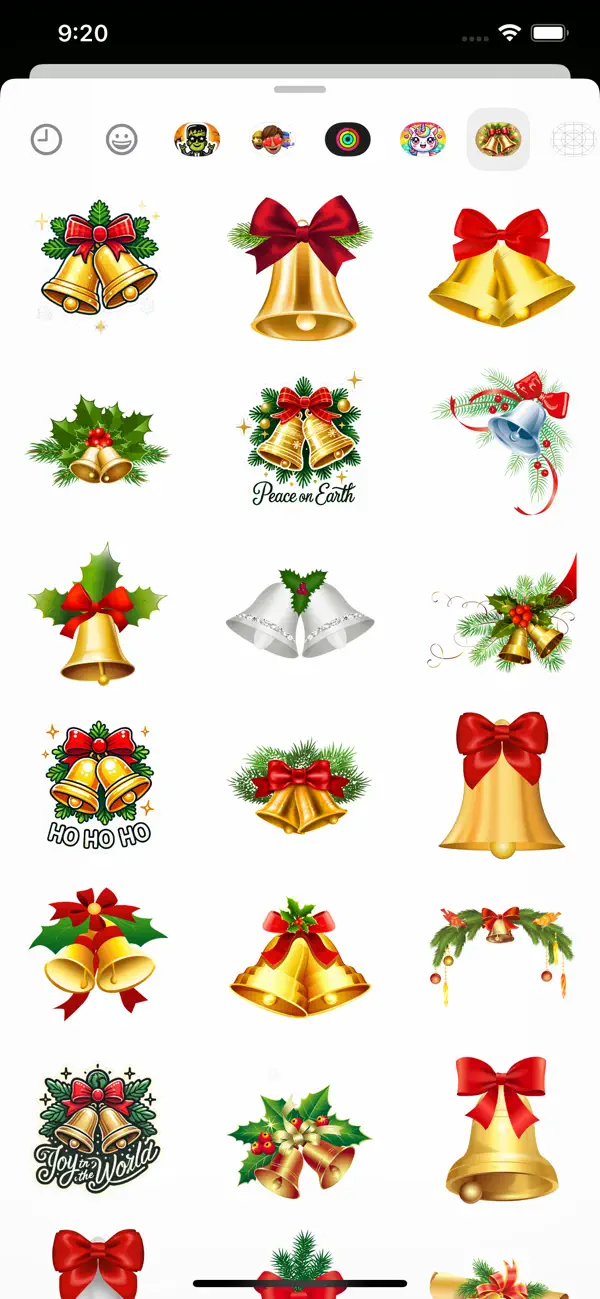 Screenshot #3 pour Christmas Bells Stickers