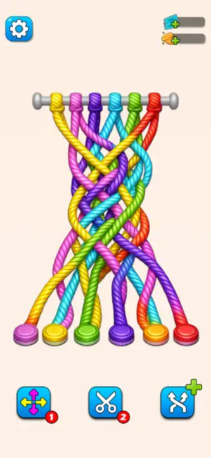 Untangle Twisted Rope Game screenshot 2