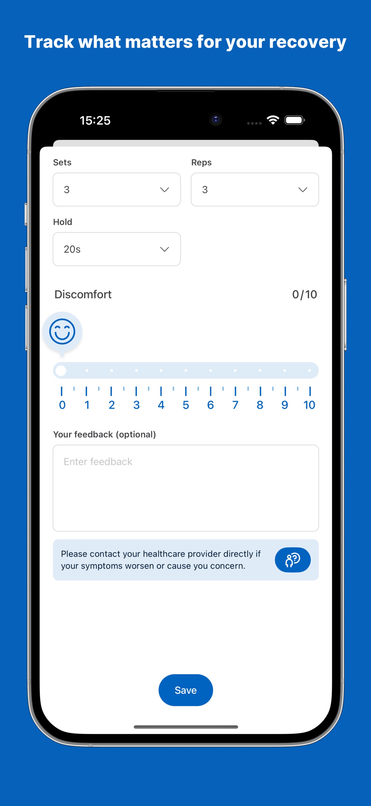 Screenshot 1 of My Exercise App