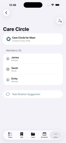 CareCommons iPhone screenshot