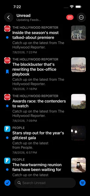 RSS, News & Podcasts - uRSS iPhone screenshot 2