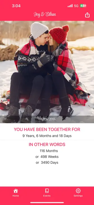 My Love・Relationship Tracker: Screenshot 7 von 9