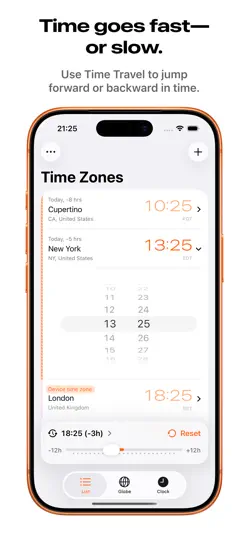 Capture d'écran de Ora: World Clock sur iPhone 2