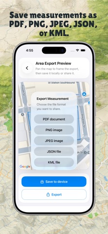 Survey Area Calculator Tool screenshot