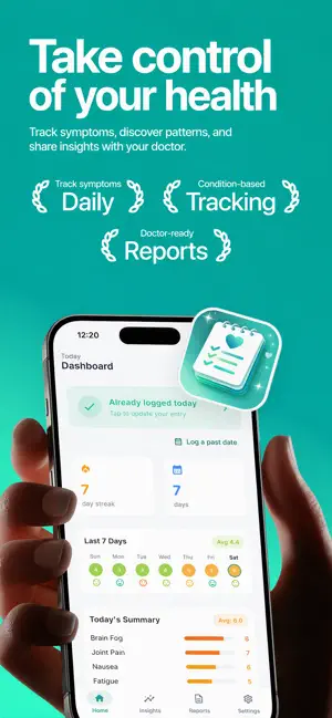 SymptomLog - Symptom Tracker screenshot 1
