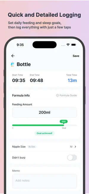 BebeNote - Baby Tracker screenshot 2