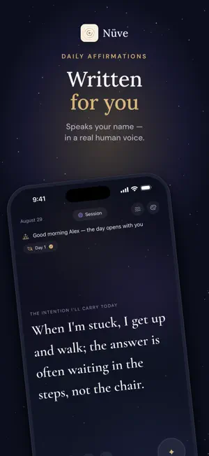 Nüve: Daily Affirmations screenshot 1