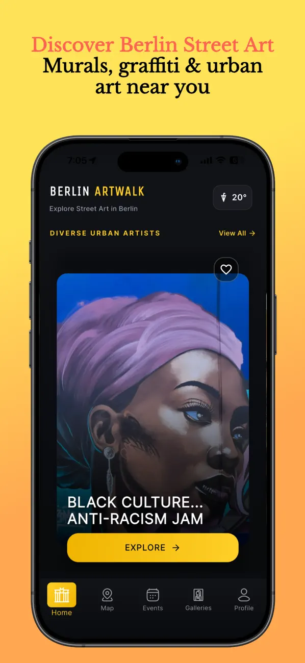 Screenshot #1 pour Berlin Art Walk - Murals & Map