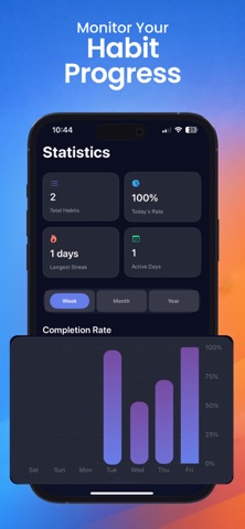Habbit: Daily Habit Tracker iPhone screenshot
