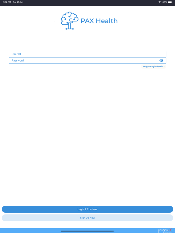 PAX Health iPad screenshot 1 - Medical app