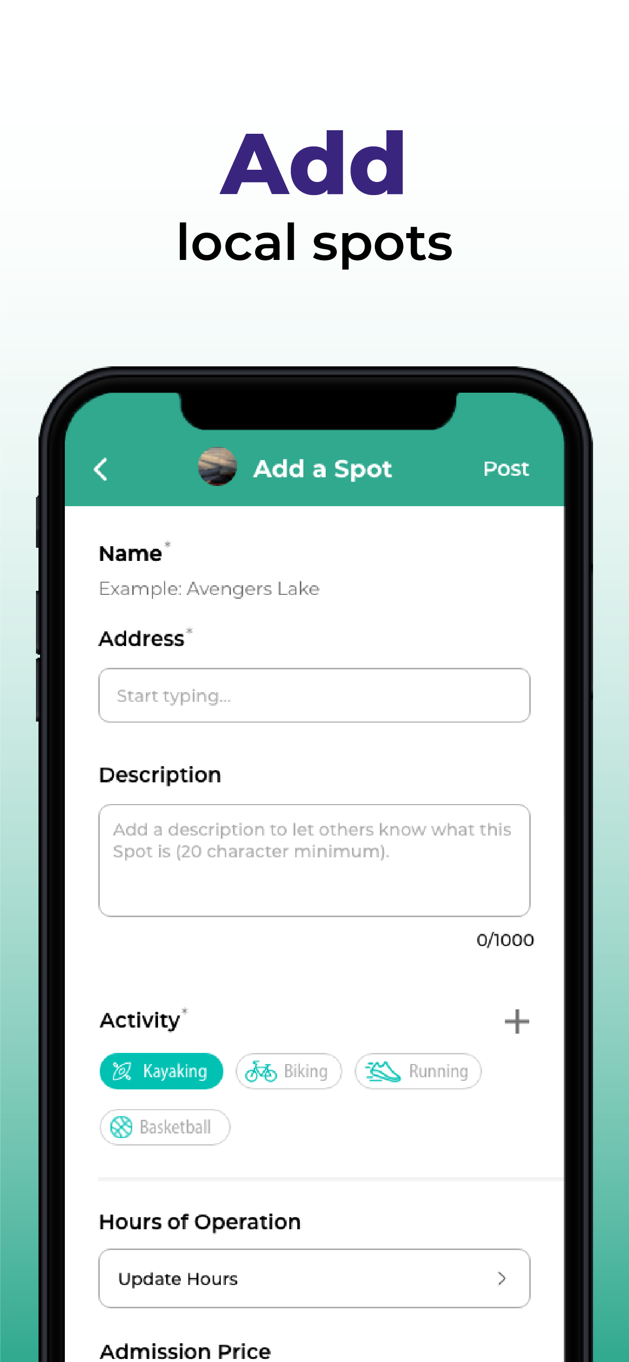 Spot Fitness App
