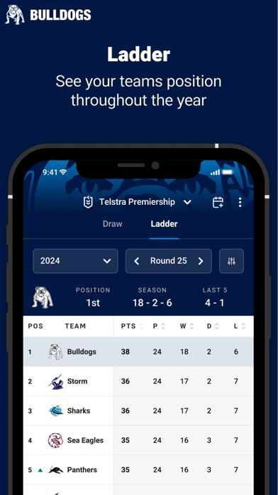 Canterbury-Bankstown Bulldogs Screenshot