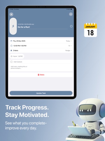 AI Daily Plannerr iPad screenshot