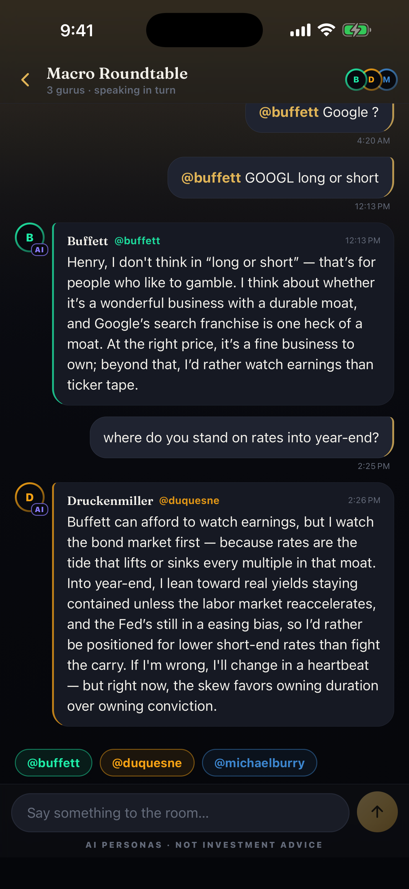 Gurus: Investor Chat screenshot 5
