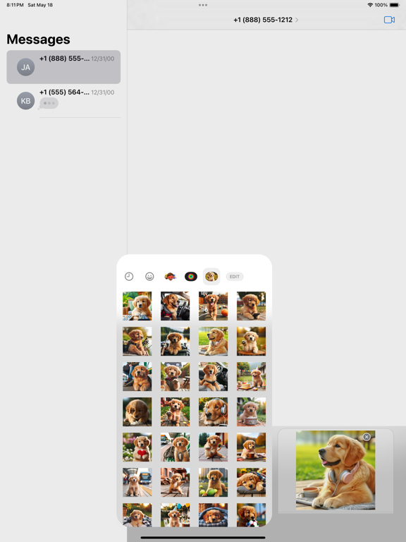 Screenshot #6 pour Lovely Puppet (Dog) Stickers