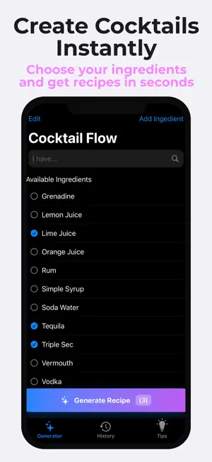 Cocktail Flow AI Bartender screenshot 1