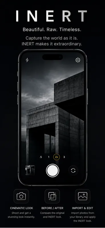 INERT: Dark Moody Photo Editor screenshot 1 of 1
