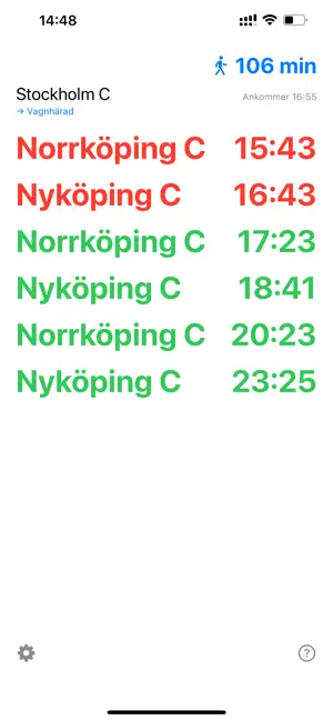 HinnerDu - Tågtider screenshot 1