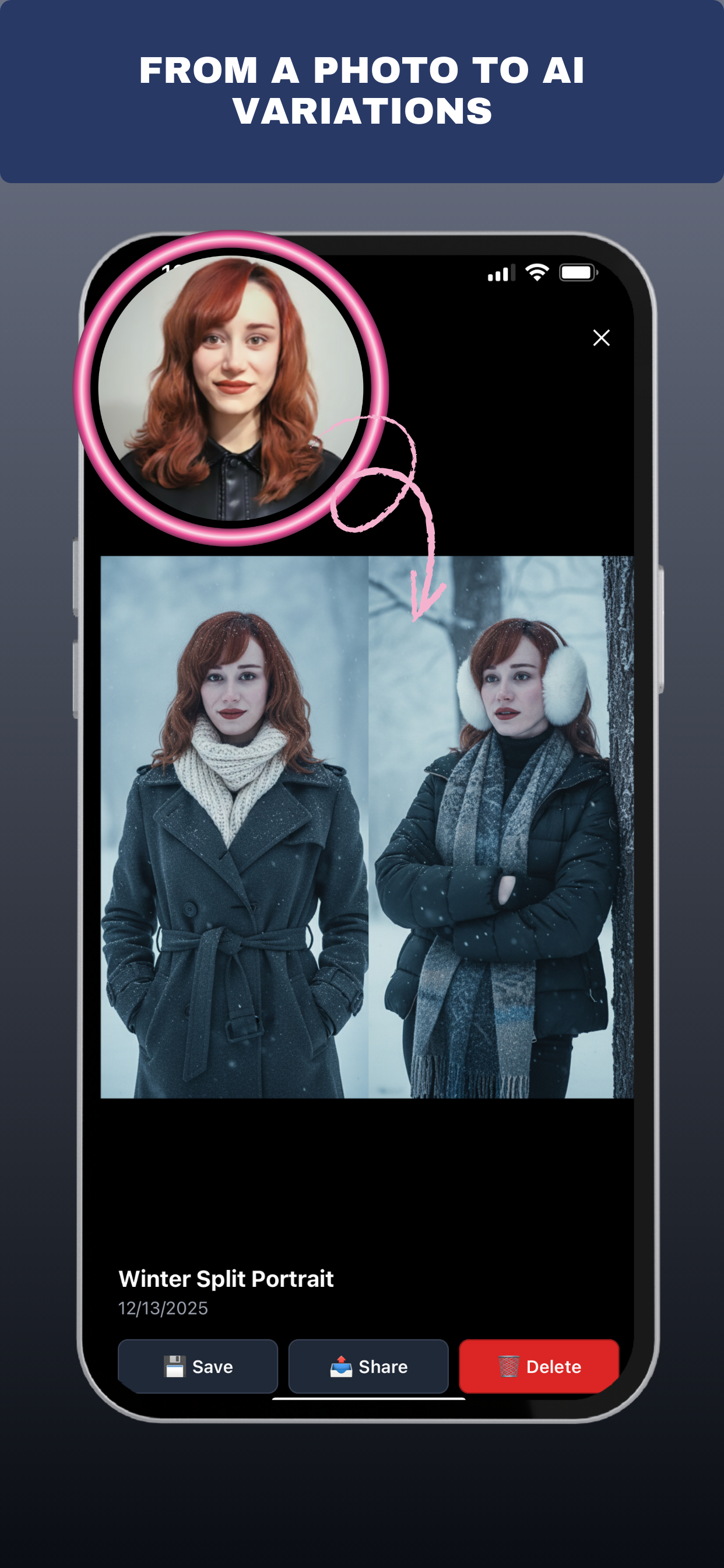 50Versions of Me: AI Portraits