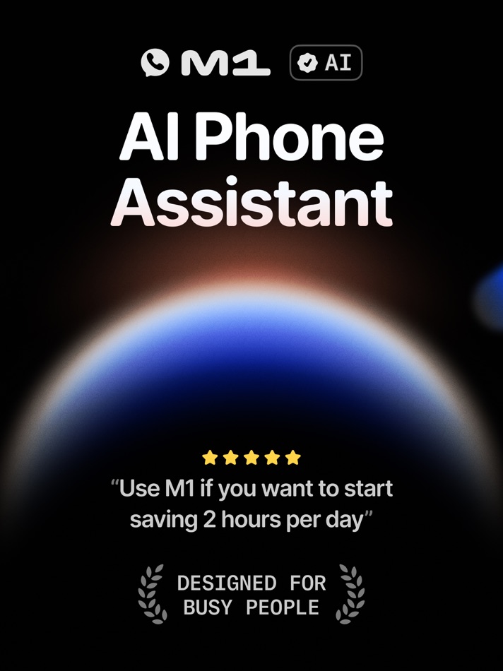 #1. M1 - AI Phone Assistant (iOS) 由: Interface, Inc.