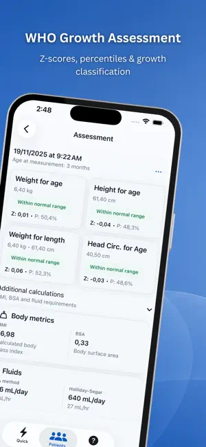 Z Scores - PediaMetrics screenshot 1