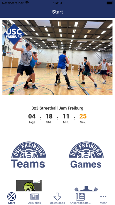USC Freiburg Basketball Screenshot