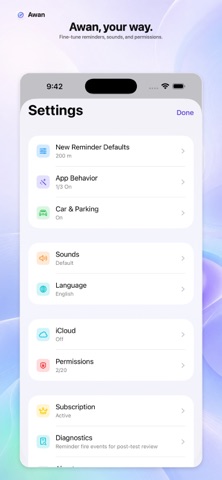 Awan – Smart Reminders Screenshot 10 of 10