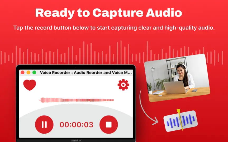 Скриншот диктофон・Voice Recorder на iPhone 2