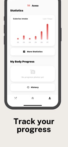 Aceso: AI Calorie Tracker iPhone screenshot