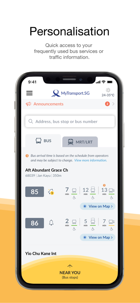 MyTransport.SG screenshot 2