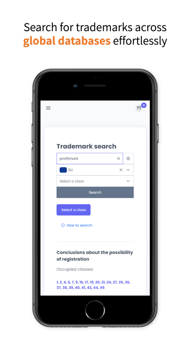 Profitmark trademark assistant Screenshot