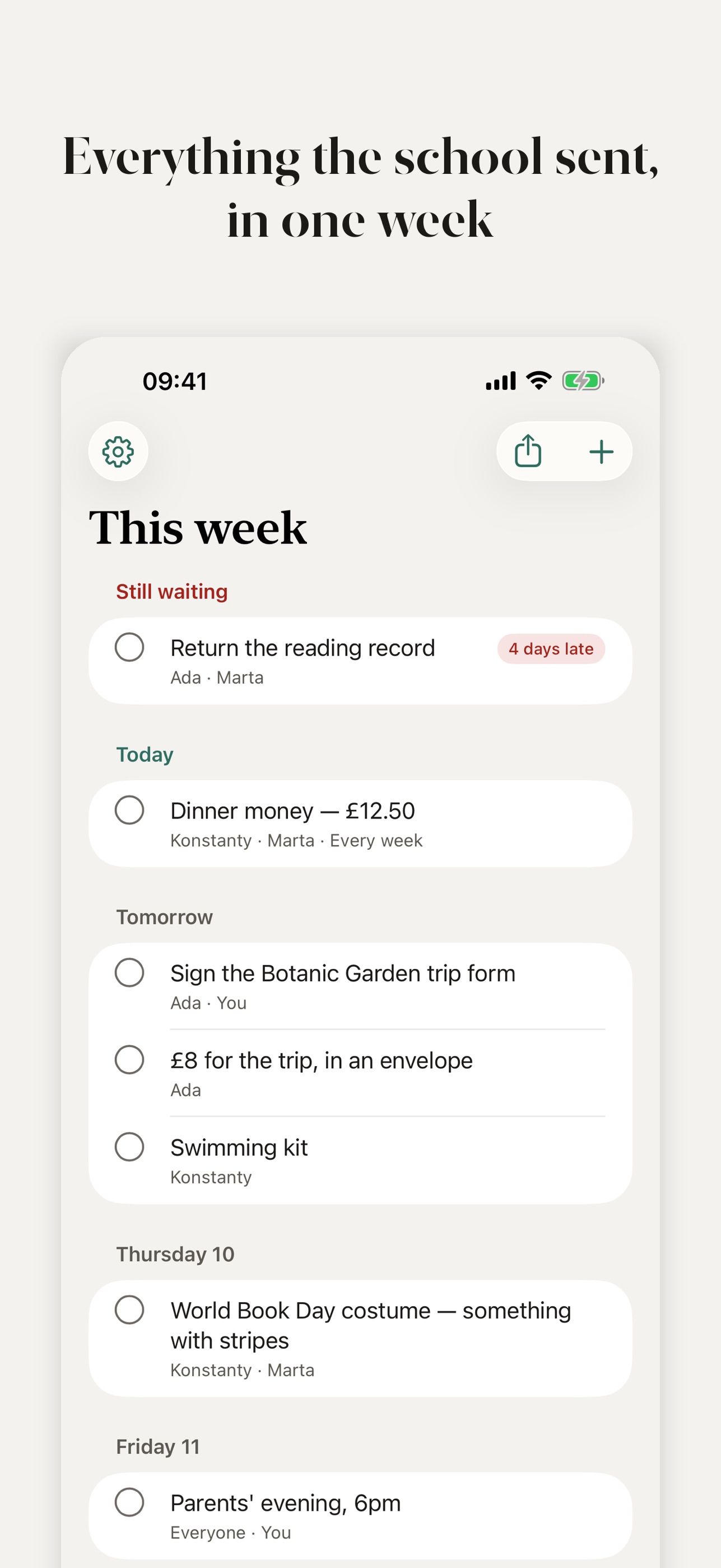 Screenshot 1 of Due This Week: School Planner